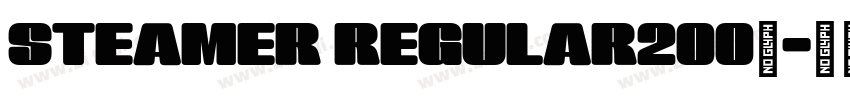 STEAMER REGULAR200磅字体转换